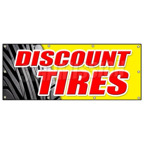 DISCOUNT TIRES BANNER SIGN sale installation balance alignment service